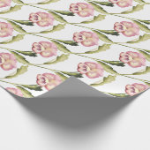 Muster der Stiefmütterchen im weißen Hintergrund Geschenkpapier (Ecke)