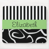 Muster der Streifen, Muster der Wirbel, Ihr Name Mousepad (Vorne)