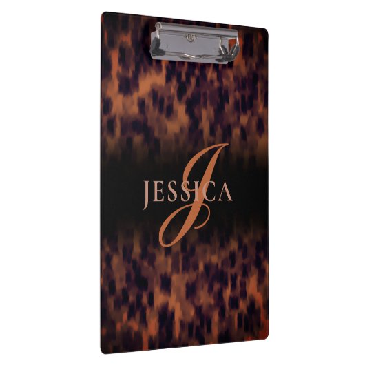 Muster der Tortoise Muschel (Muster) Klemmbrett (Rechts)