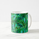 Muster der tropischen Blätter Kaffeetasse (VorderseiteRechts)