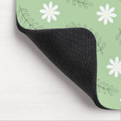 Muster der tropischen Blume der Vintagen Ebene Mousepad (Ecke)