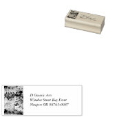 Muster der tropischen Blume in sanften Farben Gummistempel (Stempel)