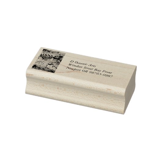 Muster der tropischen Blume in sanften Farben Gummistempel (Stempel)