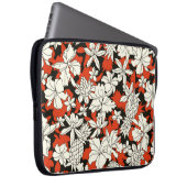 Muster der tropischen Blume Laptopschutzhülle (Vorne Rechts)
