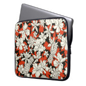 Muster der tropischen Blume Laptopschutzhülle (Vorderseite Links)