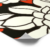 Muster der tropischen Blume Poster (Ecke)