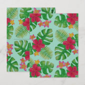 Muster der tropischen Blume Postkarte (Vorne/Hinten)
