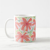 Muster der tropischen Blume Sunburst Kaffeetasse (Links)