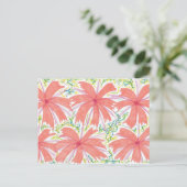 Muster der tropischen Blume Sunburst Postkarte (Stehend Vorderseite)