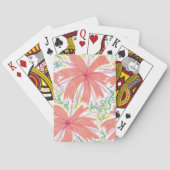 Muster der tropischen Blume Sunburst Spielkarten (Rückseite)