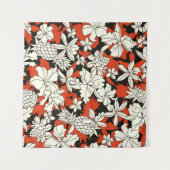 Muster der tropischen Blume Wandteppich (Vorderseite (Horizontal))