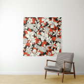 Muster der tropischen Blume Wandteppich (Beispiel (Horizontal))