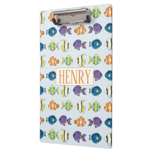 Muster der tropischen Fische Klemmbrett (Links)