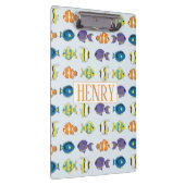 Muster der tropischen Fische Klemmbrett (Rechts)