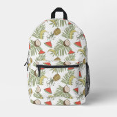 Muster der tropischen Früchte Bedruckter Rucksack (Vorderseite)