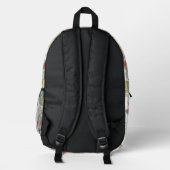 Muster der tropischen Früchte Bedruckter Rucksack (Rückseite)