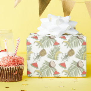 Muster der tropischen Früchte Geschenkpapier