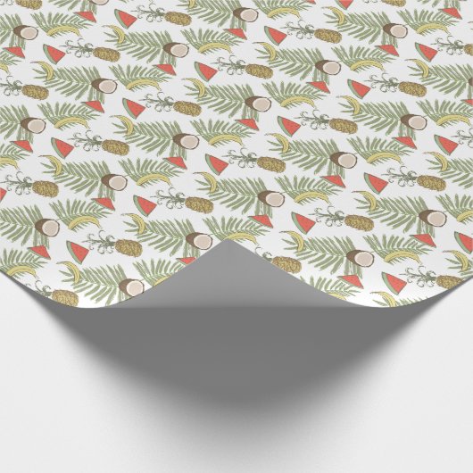 Muster der tropischen Früchte Geschenkpapier (Ecke)