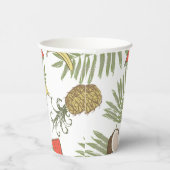 Muster der tropischen Früchte Pappbecher (Rechts)