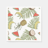 Muster der tropischen Früchte Serviette (Vorderseite)