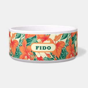 Muster der tropischen hawaiianischen Blume Napf