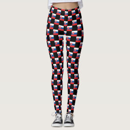 Muster der überprüften slowakischen Flagge Leggings