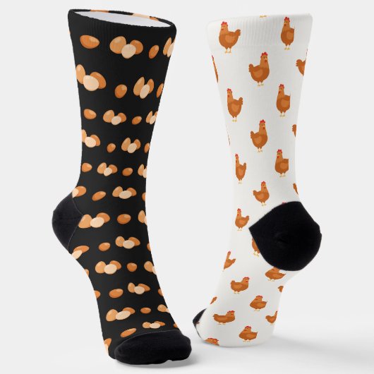 Muster der Ungleichgewichte bei Hühnern und Eiern Socken (Gewinkelt)