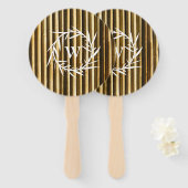 Muster der vertikalen Linien der Rustikalen Bambus Fächer (Vorne und Hinten)