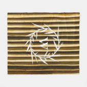 Muster der vertikalen Linien der Rustikalen Bambus Fleecedecke (Vorderseite (Horizontal))