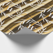 Muster der vertikalen Linien der Rustikalen Bambus Geschenkpapier (Ecke)