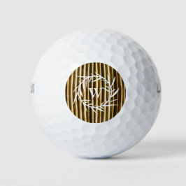 Muster der vertikalen Linien der Rustikalen Bambus Golfball