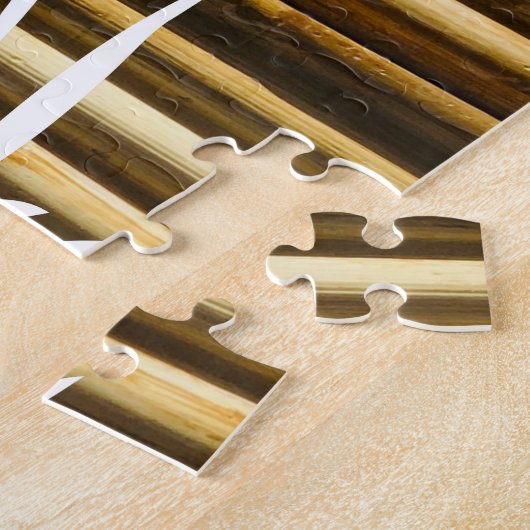 Muster der vertikalen Linien der Rustikalen Bambus Puzzle (Seite)