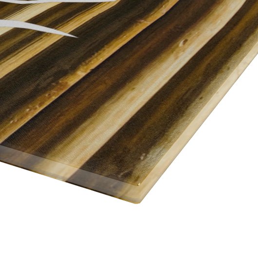 Muster der vertikalen Linien der Rustikalen Bambus Schneidebrett (Ecke)