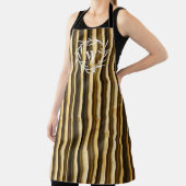 Muster der vertikalen Linien der Rustikalen Bambus Schürze (InSitu)