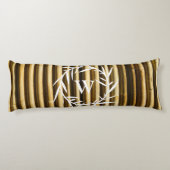 Muster der vertikalen Linien der Rustikalen Bambus Seitenschläferkissen (Rückseite)