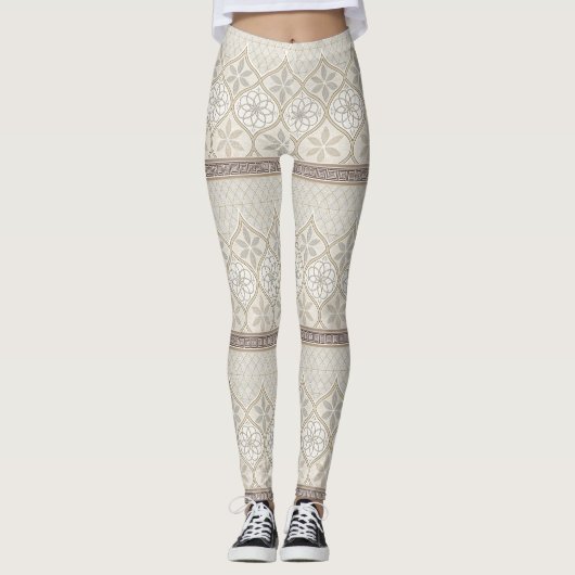 Muster der verzierten geometrischen Bläschen (2) Leggings (Vorderseite)