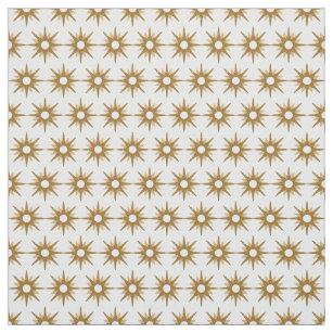 Muster der Vintag geometrischen Gold-Sternexplosio Stoff