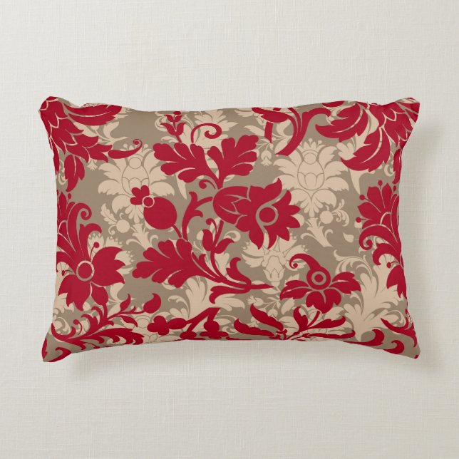 Muster der Vintagen Blume Akzent Pillow Dekokissen (Vorderseite)