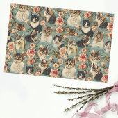 Muster der Vintagen Blume Seidenpapier