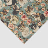 Muster der Vintagen Blume Seidenpapier (Ausschnitt)