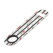 Muster der Vintagen Bohemischen Blume Speed Flaschenöffner (Rückseite Schrägansicht)