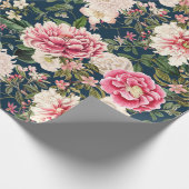 Muster der Vintagen botanischen Blume Geschenkpapier (Ecke)