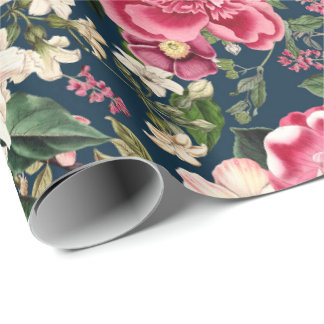 Muster der Vintagen botanischen Blume Geschenkpapier