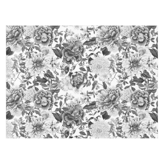 Muster der Vintagen botanischen Blume Tischdecke (Vorderseite (Horizontal))
