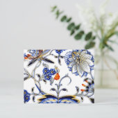 Muster der Vintagen China der blauen Zwiebel Postkarte (Stehend Vorderseite)