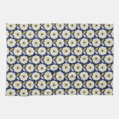 Muster der Vintagen geometrischen Blume Geschirrtuch (Horizontal)