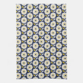 Muster der Vintagen geometrischen Blume Geschirrtuch (Vertikal)