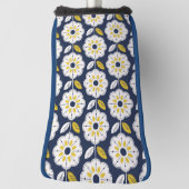 Muster der Vintagen geometrischen Blume Golf Headcover (Rotieren 90)