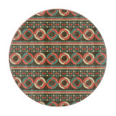 Muster der Vintagen geometrischen Form Schneidebrett (Vorderseite)