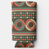 Muster der Vintagen geometrischen Form Selters Dosenkühler (Vorderseite)